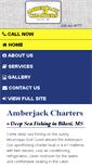 Mobile Screenshot of amberjackcharters.com
