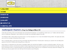 Tablet Screenshot of amberjackcharters.com